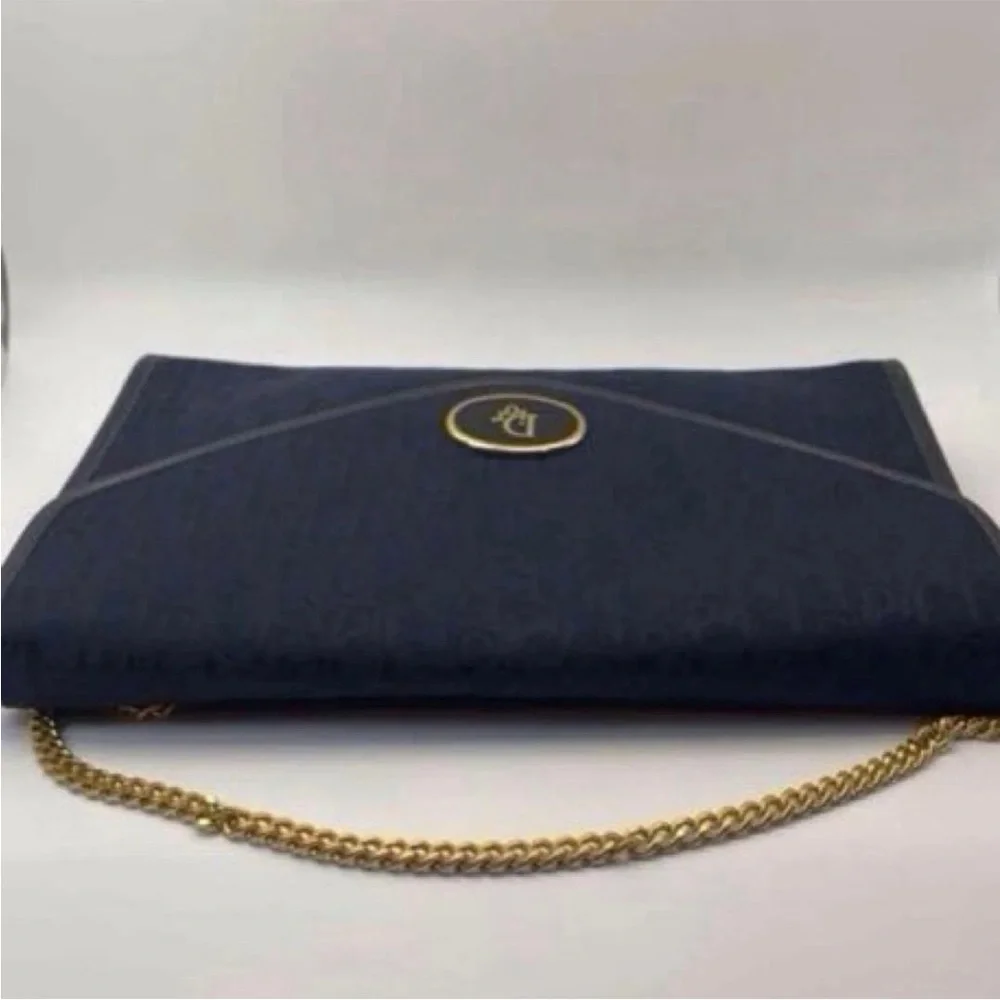 Dior Navy Blue Clutch Bag - Picture 4 of 16
